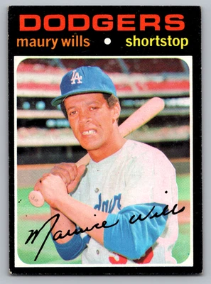 1971 TOPPS #385 MAURY WILLS 道奇队 — 第 1/3 张图片