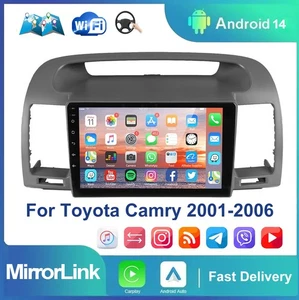 For Toyota Camry 2000-2006 Android 14 Car Stereo GPS Navi BT Player 4+64GB Radio - Picture 1 of 13
