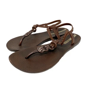 Ipanema Class II Women's Brown Jelly Sandals Size 37 EUR / 6 US Summer Beach - Picture 1 of 8