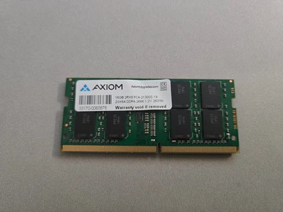 AXIOM 16GB 2RX8 PC4-21300S-19 2GX64 DDR4-2666 1.2V 260 PIN-LAPTOP RAMs - Image 1 of 4