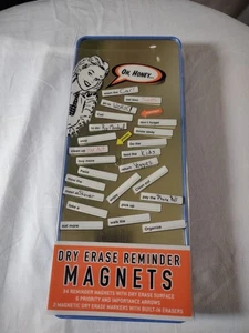 NUEVO Juego de imanes recordatorios de borrado en seco - estaño de metal + muchas golosinas - Imagen 1 de 10