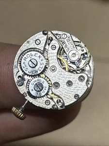 Antico Rolex Manuale 15 Jewel Movimento Carica E Per Ricambi O Riparazione - Foto 1 di 9