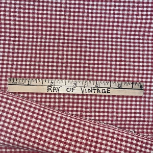 35" VTG Red and White Checkered Gingham- 5 per inch - Picture 1 of 1