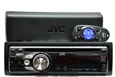 VGC: JVC CD PLAYER / HEADUNIT - KD-R336 - AUX MP3 WMA RADIO AM FM with BOX - Image 1 of 4