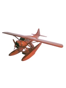 deHaviland DHC-2 Beaver Premium Handcrafted Mahogany Wood Display Desk Model - Picture 1 of 4