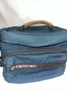 Vintage Tamrac Model 602 Kameratasche 1984 35 mm blau Ledergriff USA - Bild 1 von 11