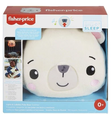 Fisher-Price Luces y canciones de cuna Oso polar Chupete Cuna Juguete Foto 1 de 4