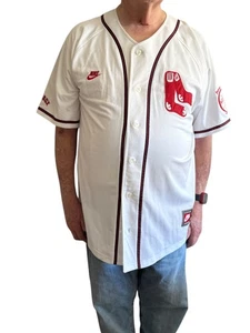 NIKE Cooperstown Collection maglia uomo bianca taglia XXL BOSTON RED SOX senza nome - Foto 1 di 6