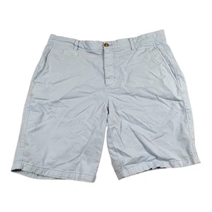 Johnnie-o Men's Shorts JMSH1400 Flat Front 9” Twill Stretch Blue Sz 36 - Picture 1 of 7