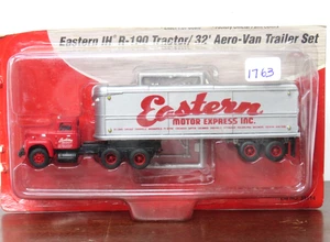 Mini Metals HO Eastern Motor Express IH R-190 Tractor 32' AeroVan Trailer L1763 - Picture 1 of 2