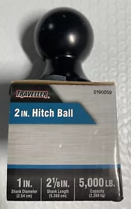 Traveller 2 In. Hitch Ball 1 In. Shank Dia 2-1/8 In. Shank Len 5,000 LB Capacity - Picture 1 of 5