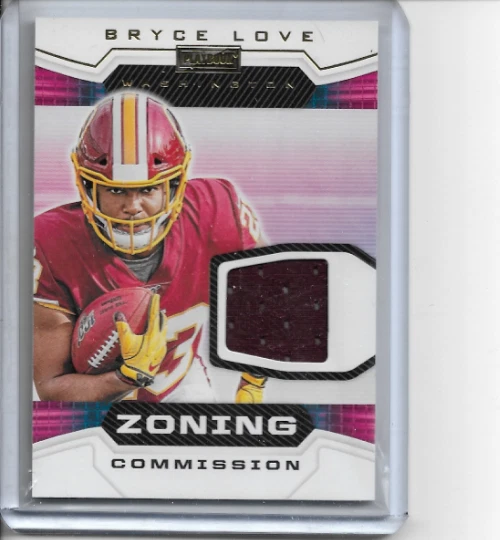 2019 Panini Playbook Bryce Love Zoning Commission Jersey Relic #ZC-22 NM - Image 1 of 1