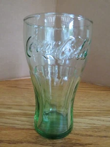 Vintage Coke Coca Cola Glass Libbey 16 Oz Tumbler Green - Picture 1 of 8