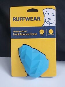 Ruffwear, Huck-a-Cone, Durable Dog Training Rubber Toy Metolius Blue NEW