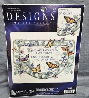 Kit de punto de cruz contado DFTN mariposas niños raíces y alas sellado 113982 Foto 1 de 4