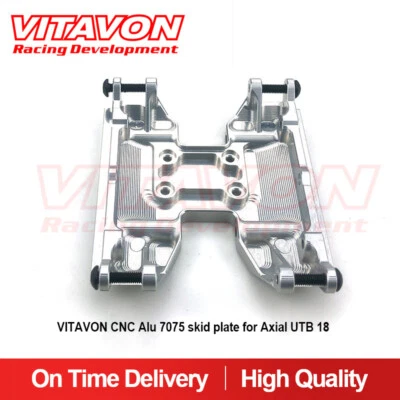 Vitavon CNC Alu 7075 skid plate for Axial UTB 18 Silver - Image 1 of 3