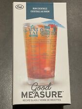 RUM Cocktail Recipe Alcohol Drink Glass Shaker Fred Good Measure 16oz