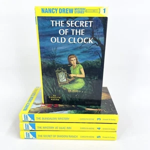 The Nancy Drew Series Book Bundle Lot x 4 Carolyn Keene Hardcover Vintage - Picture 1 of 5