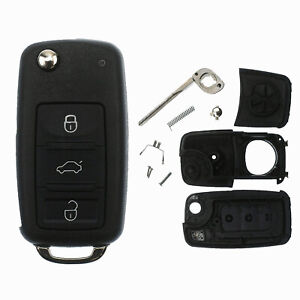 Klapp Schlüssel Gehäuse für VW TOUAREG 7L 02-10 PHAETON 3D 02-16 Autoschlüssel