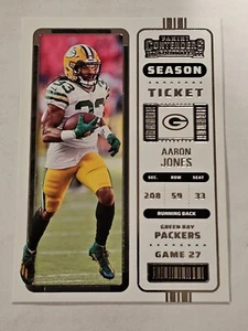 2022 Contenders Aaron Jones Season Ticket #41 Packers NFL - Picture 1 of 2