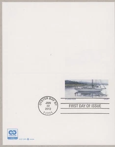 2012 Scott #UX627 Sailboat, Reply Card FDC - Picture 1 of 1