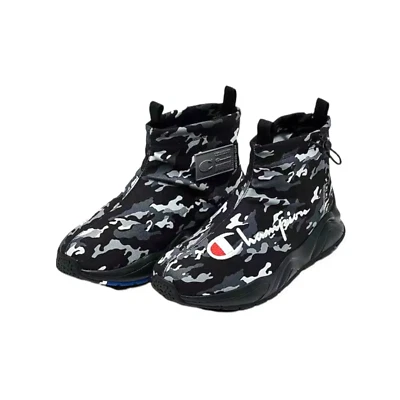 Zapatos sin cordones Champion para hombre Rally Drizzle estampado camuflaje negro/gris talla 8 Foto 1 de 4