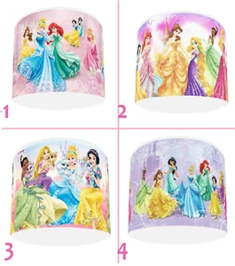 DISNEY PRINCESS Kids Bedroom Light Shade Lampshade 9" OR 10" in 4 DESIGNS - Picture 1 of 5