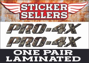 ONE PAIR NISSAN PRO-4X CAMO DECALS STICKER FRONTIER TRUCK LAMINATED - Picture 1 of 1