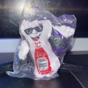 Heinz Ketchup Collectable Leader Of The Packets Leather Jacket Plush.Brand New!! - Picture 1 of 2