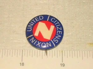 1968 United Citizens para violonchelo político Richard Nixon botón trasero - Imagen 1 de 2