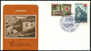 Andorra Fr 262-263 FDC.Michel 290-291. EUROPE CEPT-1978,Church,Castle. - Picture 1 of 1