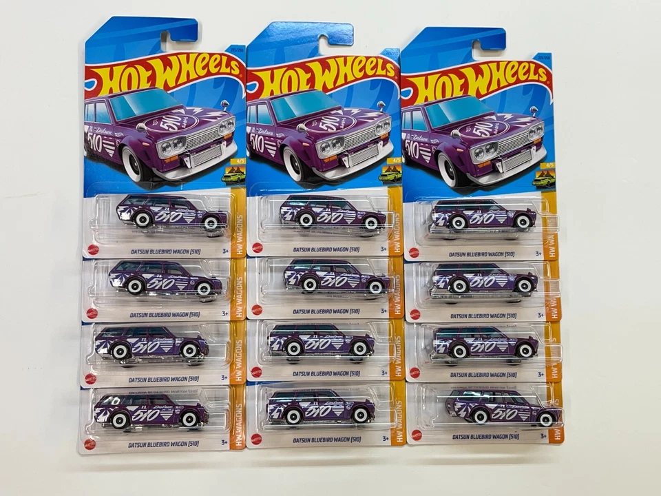 2023 风火轮 HW WAGONS DATSUN BLUEBIRD WAGON (510) #4/5 批量 12 件 — 第 1/1 张图片