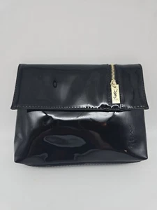YSL Yves Saint Laurent Black Patent Leather Cosmetic Bag - Picture 1 of 8