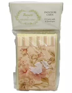SCHÄTZE VON SHABBY CHIC - Gehäuse Karten mit Umschlägen - Menge 8 Notizkarten Neu mit Etikett - Bild 1 von 9