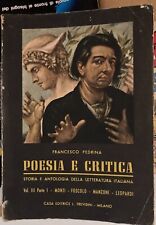 Francesco Pedrina poesia e critica storia e antologia della letteratura italiana