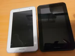 2 x Samsung Galaxy Tab 2 GT-P3110 8GB 7 " Tablets White/Black Battery No Charge - Picture 1 of 2