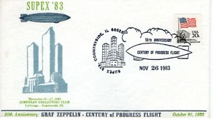 CENTURIO DEL PROGRESSO VOLO, CAMPAGNA, IL 1983 FDC9711 - Foto 1 di 1