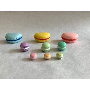 Sets of 6 Colorful Macaron Fridge Magnets In Various Sizes - Fun And Colorful! - Picture 1 of 14
