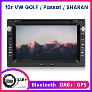 7" DAB+ Autoradio GPS Navi RDS DVD BT Für VW Golf Polo 9N Passat B5 Sharan T4 T5 - Bild 1 von 13