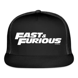 Sombrero de camionero blanco con logotipo clásico de Fast And Furious - Imagen 1 de 7