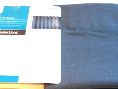 Style Selections Valance Blue ADRIAN Back Tab 60 by 18" H  NIP - Image 1 of 2