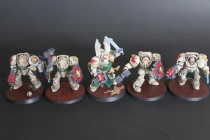 Warhammer 40k Dark Angels Deathwing Terminators x5 Dark Vengeance OOP-Painted - Picture 1 of 1