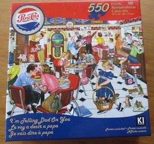 550 Piece Rosiland Solomon Art Puzzle "I'm Telling Dad on You" 18" x 24" KI - Picture 1 of 5