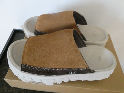 Scarpa sandalo UGG Venture Daze Slide castagno unisex uomo taglia 9 donna taglia 10