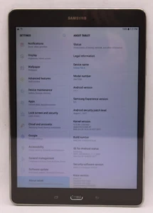 Samsung Galaxy Tab T 16GB Tablet Smoky Titanium SM-T550 WIFi *USED**READ* - Picture 1 of 4