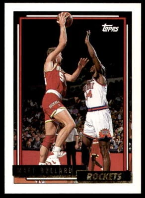 1992 Topps Gold #274 Matt Bullard   Houston Rockets - Image 1 of 2