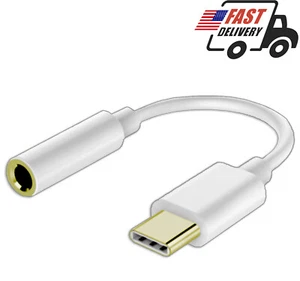 Cable adaptador conector USB a 3,5 mm para audio ultra auxiliar tipo C para Samsung Galaxy Note20 - Imagen 1 de 13