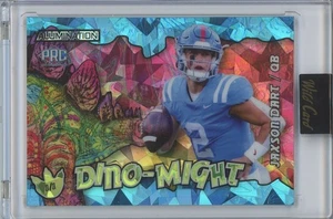 Jaxson Dart 2023 Wild Card Dino-Might Allumination VERO 1/1 #AD-JD - BELLISSIMO! - Foto 1 di 2