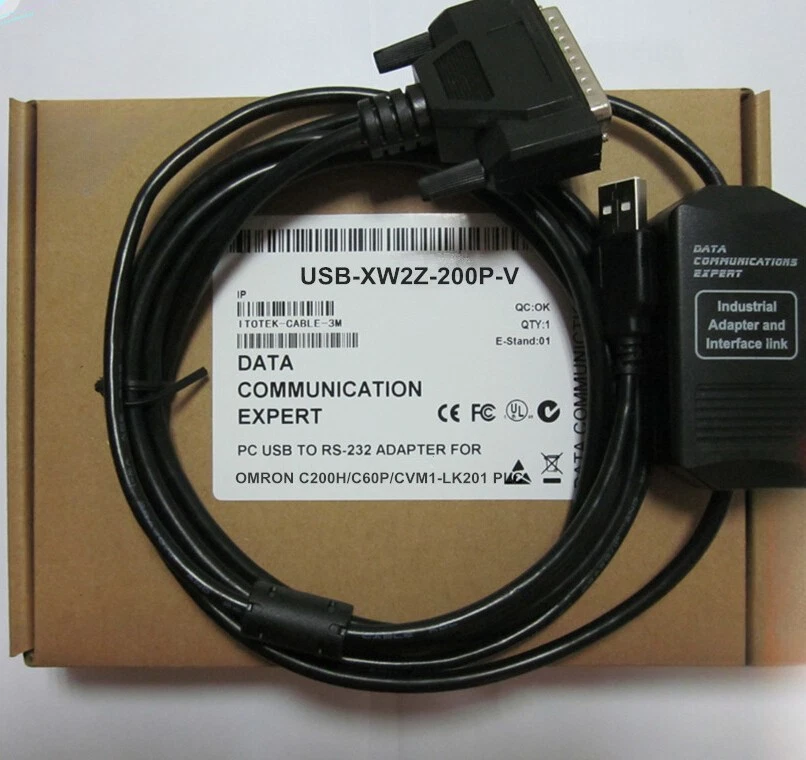 1pcs For Omron USB-XW2Z-200P-V PLC programming cable C200H Connect LK201 - Image 1 of 1
