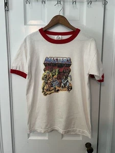 Vintage 2002 MASTERS OF THE UNIVERSE T-SHIRT He-Man Skeletor Ringer AAA Sz M - Picture 1 of 9